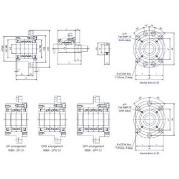 المحامل WBK25DFD-31 NSK