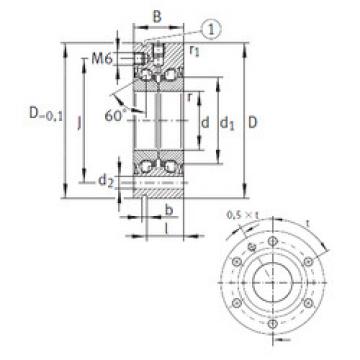 Rolando ZKLF2575-2RS INA