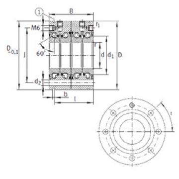 Bantalan ZKLF3590-2RS-2AP INA