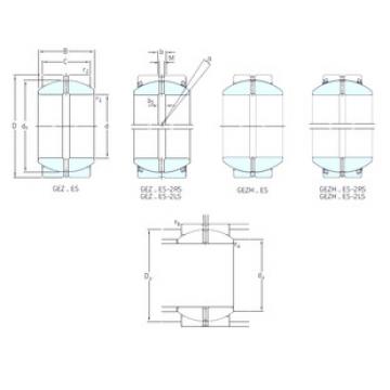 roulements GEZH200ES-2RS SKF