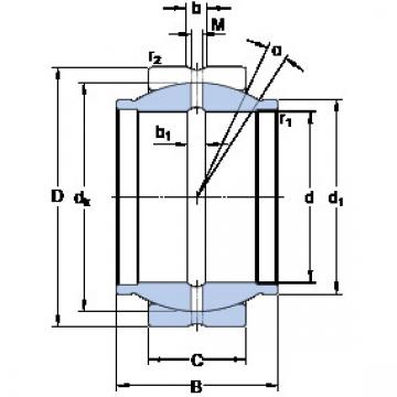 roulements GEZM 012 ES SKF