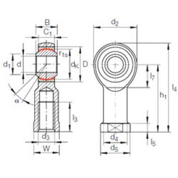 Подшипник GIKFR 30 PW INA