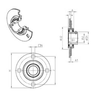 Rodamiento USPF211 SNR