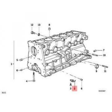 Genuine BMW E34 E36 E38 E39 Compact Oil Spraying Injector OEM 11422243332