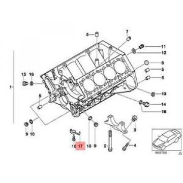 Genuine BMW E39 E52 Roadster Saloon Oil Spraying Injector OEM 11421407783