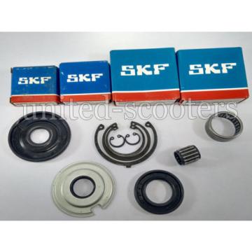 Vespa VBA VLB VBB Sprint Engine Bearings Oil Seals Circlips SKF New V1510