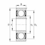 FAG Rolamento de esferas - 6309-C-2BRS