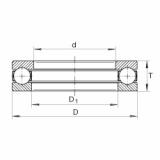 FAG Rolamento axial de esferas - 1009