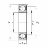 FAG Rolamento de esferas - 6209-2RSR