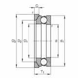 FAG Rolamento axial de esferas - 53309 + U309