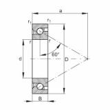 FAG Rolamento axial de esferas de contato angular - 7603045-TVP