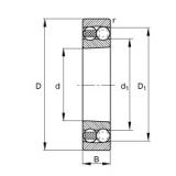 FAG Rolamento autocompensador de esferas - 1309-K-TVH-C3