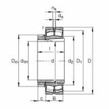 FAG Rolamento autocompensador de rolos - 22210-E1-XL-K + H310